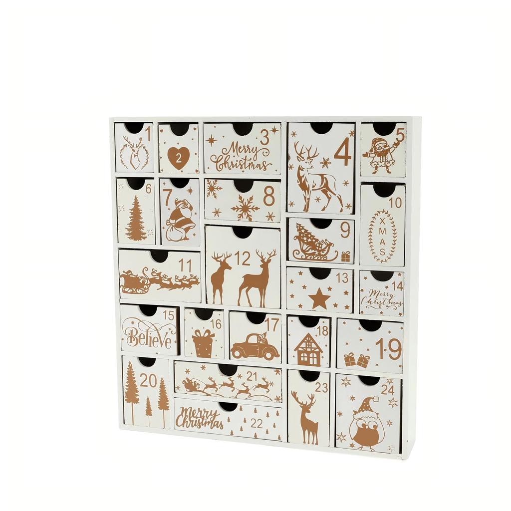Christmas Gift Countdown Calendar Gift Box Countdown Candy Box
