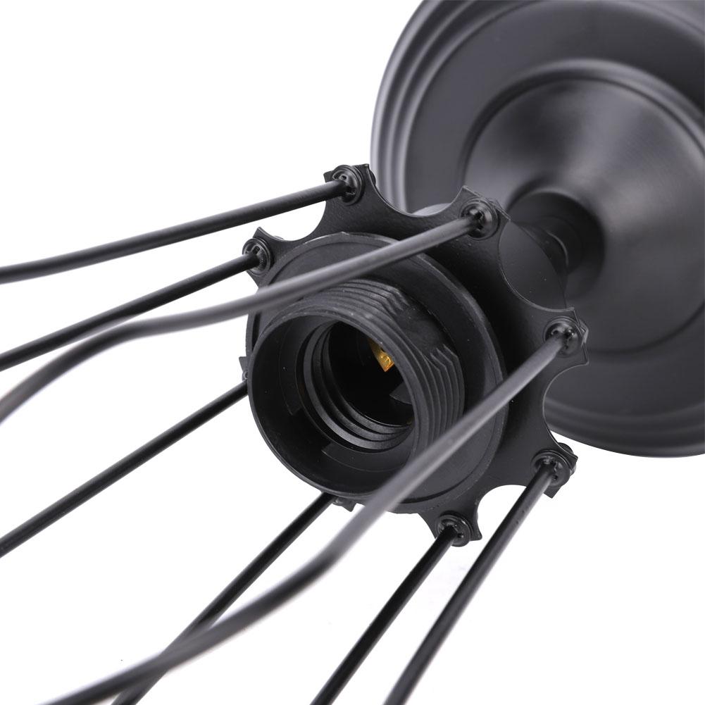 85-240V E26/E27 Wall Sconce Light Retro Style Wall Lamp Fixture for Bathroom Corridor Black