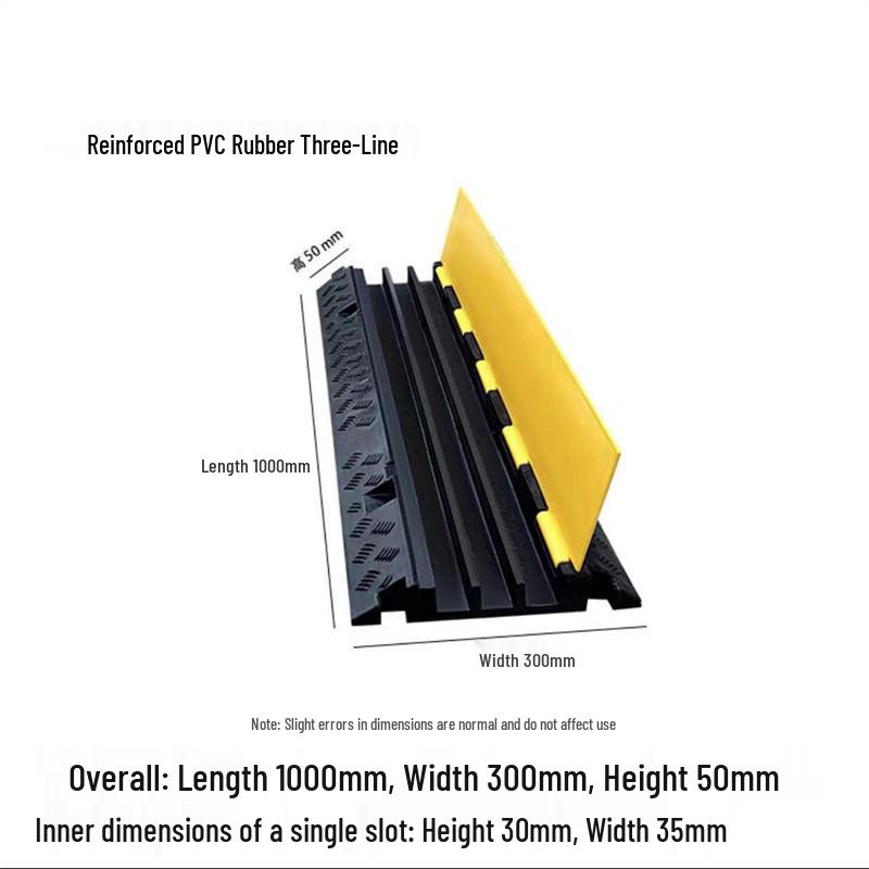 Indoor/Outdoor Cable Protection Rubber Trunking Speed Bump