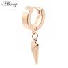Alisouy 2 шт. серьги-гвоздики Huggie Hoop из нержавеющей стали для женщин и мужчин, треугольные серьги-подвески в стиле панк-хип-хоп, готические серьги