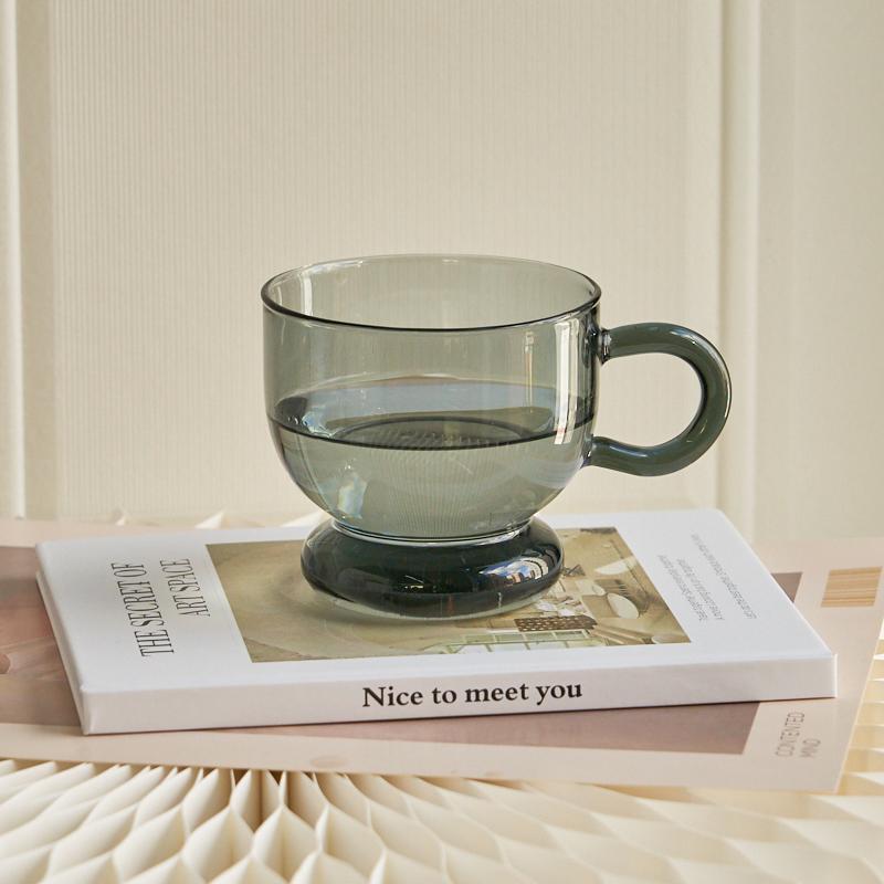 2 шт. Стеклянная кружка Nordic для кофе, молока, чая, пива, коктейля, вина, кружка для питья, стаканы, бытовые кружки, большие кружки