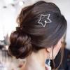 Metal Star Side Clip Y2k Hollow Hair Clip Personality Rhinestone Star BB Clip\  Children