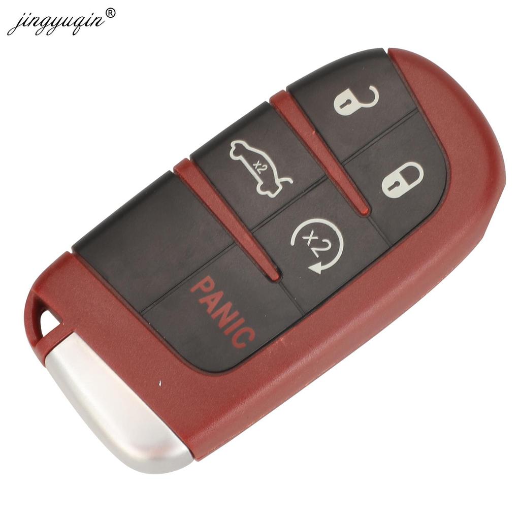 Jingyuqin Чехол-брелок для смарт-ключа Srt Hellcat для Dodge Challenger Charger Chrysler 300 Jeep Grand Cherokee 2/3/4/5 Кнопок