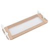 Toddler Bed Safety Guard Rail Taupe 102 x 42 cm Polyester