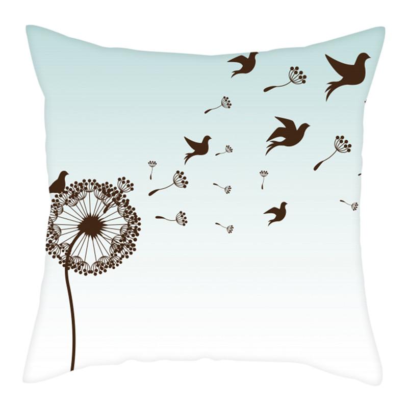 Чехол для подушки с принтом одуванчика, романтический чехол для подушки, домашний диван, украшение, подушка, чехол для подушки