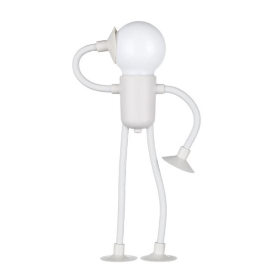 Night Light Creative Shape-Shifting Lighting Adjustable Arm Night Lamp Suction Cup Mini Decorative Lamp for Desk Decor