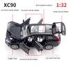 Литая под давлением модель автомобиля XC90, масштаб 1/32, игрушечный автомобиль с откатным механизмом со звуком и светом для детей, коллекция подарков для мальчиков и девочек