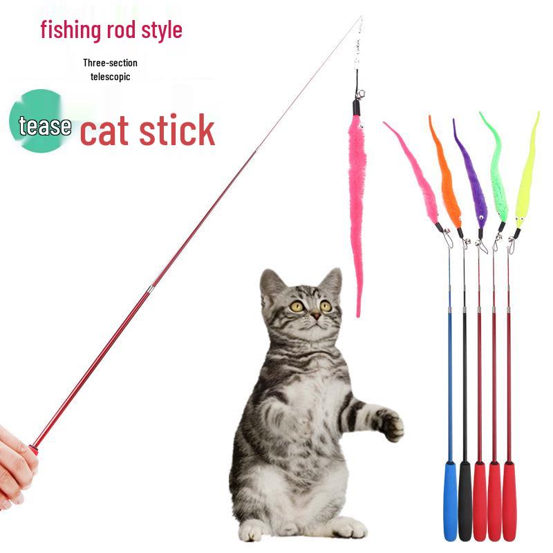 Льняная мышка-кошка дразнилка с колокольчиком - Игрушка для снятия скуки для кошек