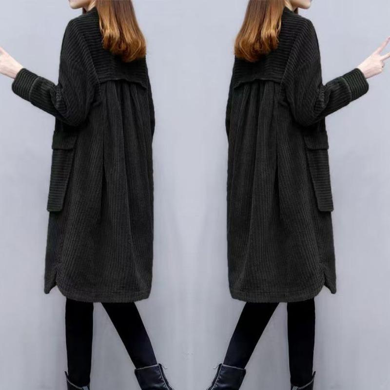 Весенняя новинка для женщин, модное свободное повседневное теплое пальто средней длины