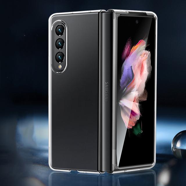 Стильный милый кожаный чехол для телефона с кроликом для Samsung Galaxy Z Fold 3 Z Fold 4 Z Fold 2 5g, черный чехол для браслета с бусинами, принципиально