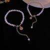 Retro Temperament Chain Good Luck Hand Chain Women Bracelet Pearl Pendant Korean Style Bracelet