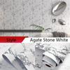 1Pc Agate Stone White Pattern Wallpaper  Peeled and Pasted Waterproof and Movable Living Room  Furniture Renovation Wallpaper Wall Decoration!