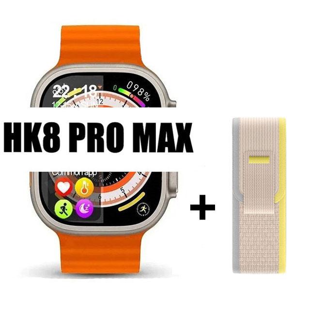 Оригинальные умные часы Hk8 Pro Max для мужчин, серия 8, 49 мм, 2,2 дюйма, экран RTAE с высокой частотой обновления, NFC-компас, игровые умные часы для Apple iPhone