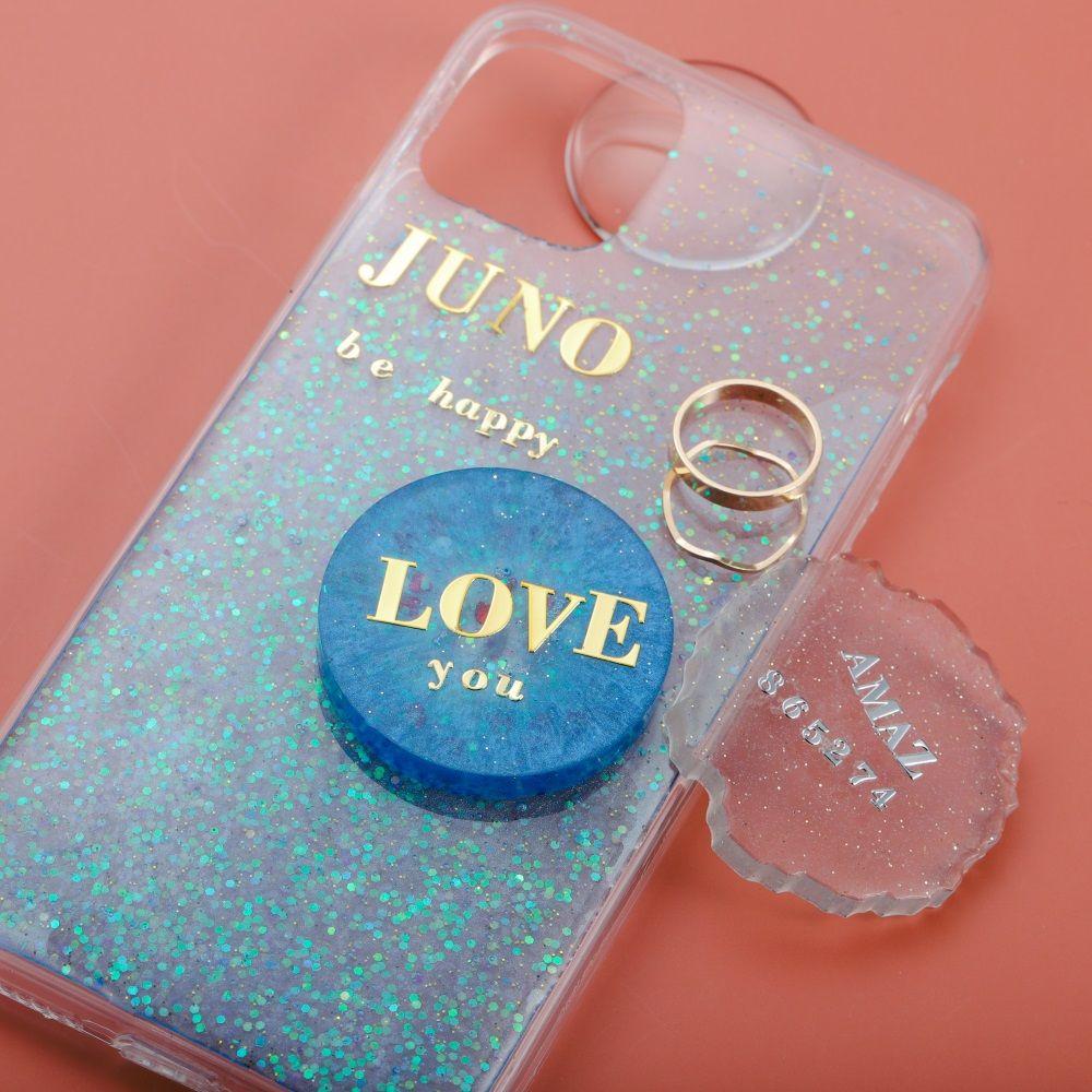 Resin Filler Gold&silver Alphabet Sticker Labels Stickers Epoxy Filling Sticker Number Sticker