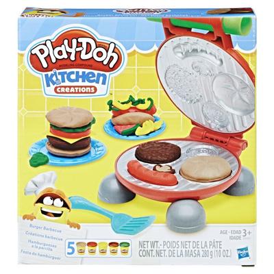 Игровой набор Hasbro Play-Doh Burger, разноцветные, 679 г, корейские игрушки