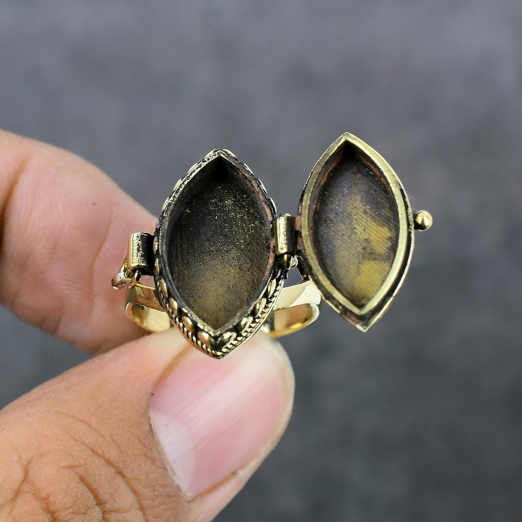 Кольцо Poison из латуни ручной работы в традиционном стиле, размер 9 f9Q60