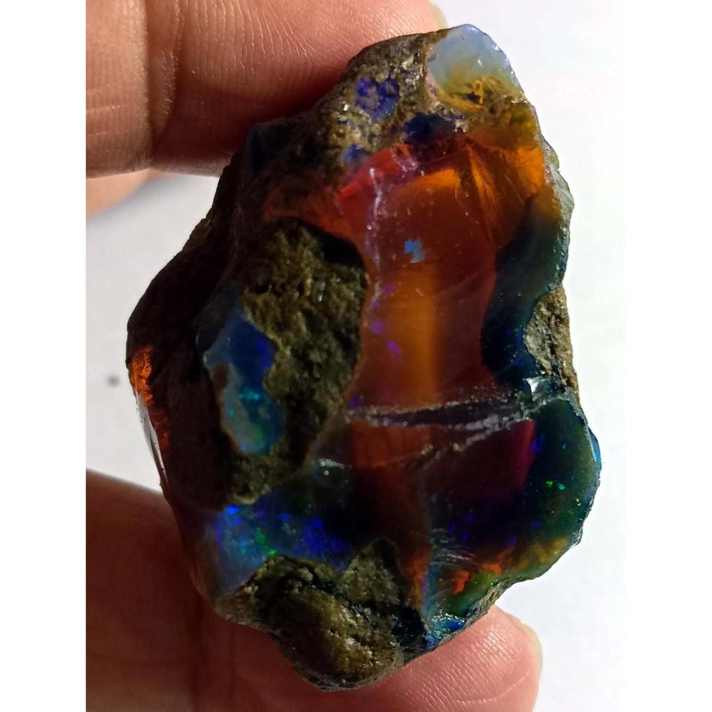146-147 Ct Natural Rough Raw Fire Opal Ethiopian Opal Stunning Gemstone