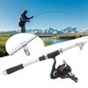 Портативный набор удочек, телескопическая удочка, катушка, комплект аксессуаров для рыбалки на открытом воздухе