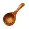 Long Handle Rice Washing Water Ladle Eco-friendly Wooden Soup Ladle Serving Soup Spoon  Household