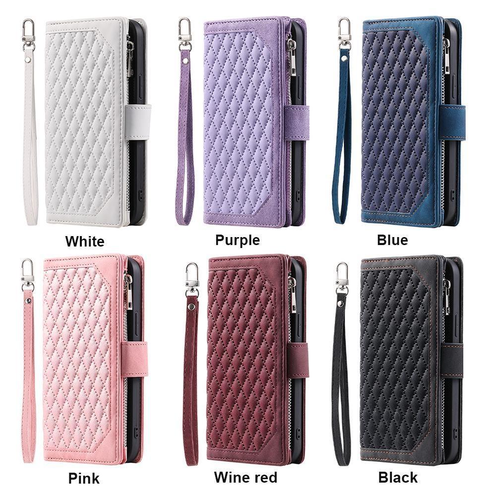 Новый кожаный чехол-кошелек с несколькими слотами для карт на молнии для Realme C30 C25Y C21 C21Y C20 OPPO A58 A17 A54 A74 A94 A53 Find X5 X3 Narazo 50A/VIVO/Huawei