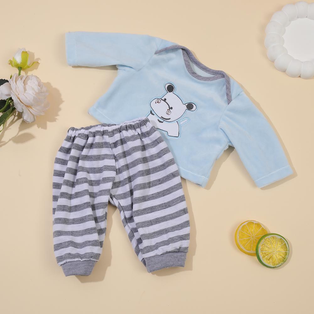 Аксессуары для кукол Одежда для кукол для 17-дюймовых кукол Реборн Кукол-младенцев Модные комбинезоны Одежда для 45-см кук Реборн Куклы-младенцы