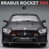 Масштаб 1/24 Brabus Rocket 900, литая под давлением модель автомобиля, игрушечный автомобиль с откатным механизмом, звуком и светом для детей, коллекция подарков для мальчиков и девочек
