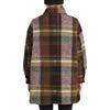 Timberland Plaid Long Sleeve Collared Jacket Women Jackets Brown A6HA1-I30