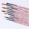 10 шт., кисти для ногтей, подводка для ногтей, УФ-кисти для дизайна ногтей, живопись, градиентные ручки, маникюрный инструмент