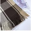 Winter Plaid Scarf Design Women Cashmere Pashmina Warm Shawl Lady Wrap Tassel Scarves Knitted Men Foulard Thick Blanket