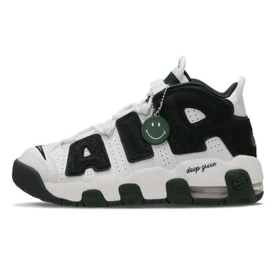 Кроссовки Air More Uptempo Винтажные Баскетбольные Женские Высокие Белый/Зеленый FQ1938-100(Команда645-)