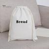 Reusable Bread Bag Eco-friendly Drawstring Design Easy To Clean Homemade Bread Storage Bag Dry Food Storage Organizer