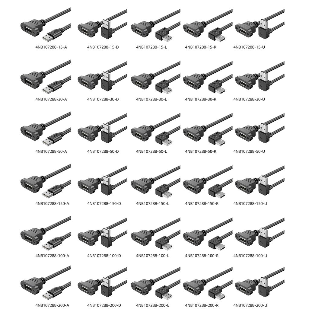 Удлинительный кабель USB USB2.0 Удлинительный шнур «папа-мама» для шасси/шкафов/панелей Удлинитель USB 90 градусов