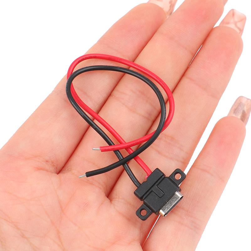 Порт гнезда Typec 2Pin водоустойчивый Usb c с интерфейсом поручая отверстия винта