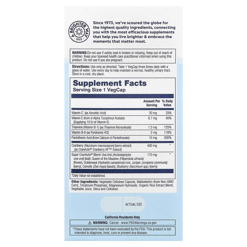 Super CranActin® with Herbal Support Blend, 400 mg, 120 Vegcaps