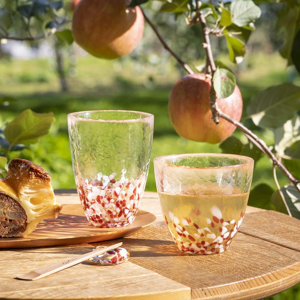 ADERIA Tsugaru Vidro Red Apple Cup 270 мл Сделано в Японии Косметическая коробка Стеклянный стакан для хайбола Пивной стильный стеклянный стакан для сакэ Подарок на виски Женский день День
