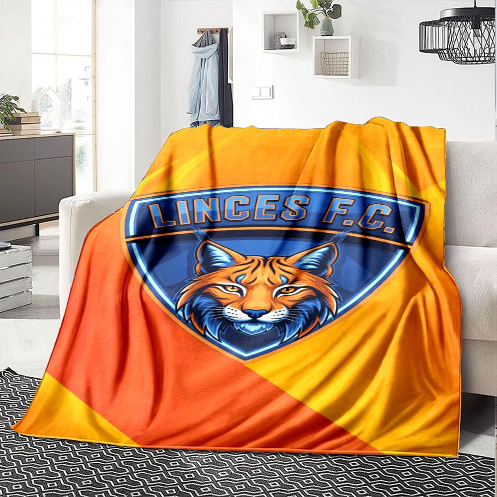 Linces FC Print Flannel Blanket High Quality Warm Comfortable Cover for All Seasons Perfect for Gifts Home Decor