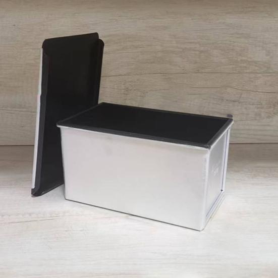 Toast Mold Loaf Pan with Lid Non-stick Coating Aluminum Alloy Bread Container for Healthy Baking Sandwich Toast Oven Bakeware