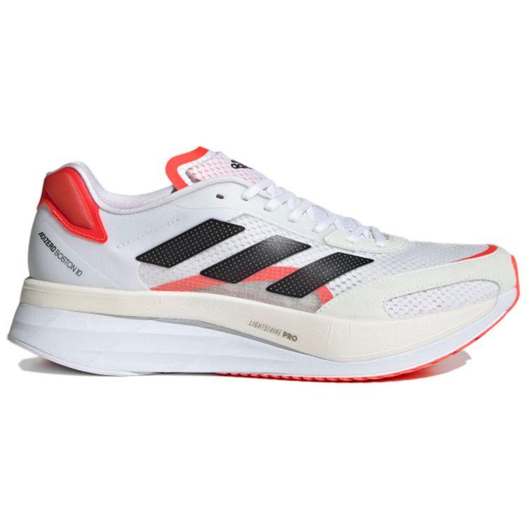 adidas Adizero Boston 10 Solar Red Мужские кроссовки White Cloud-White Core-Black FY4079