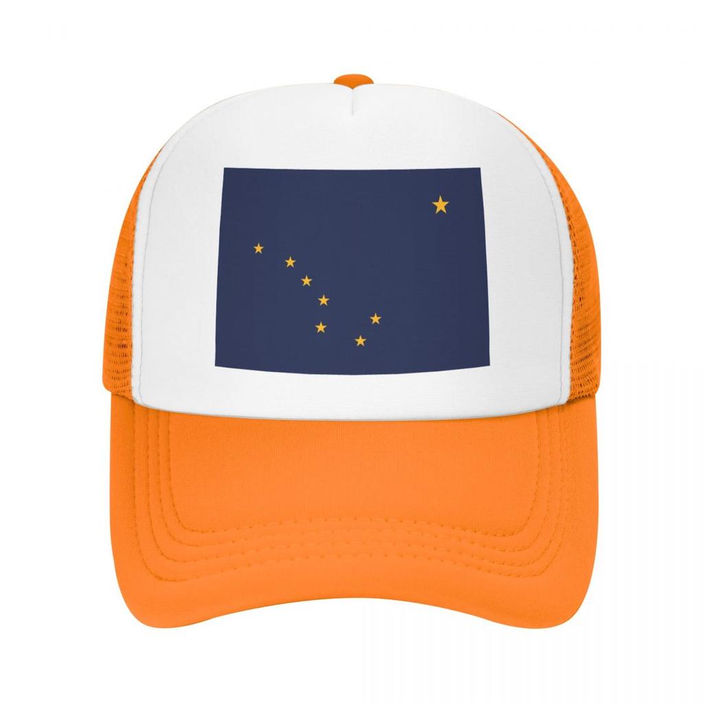 Flag Of Alaska Unisex Cap Casual Plain Baseball Cap Adjustable Snapback Trucker Hats For Women Unisex