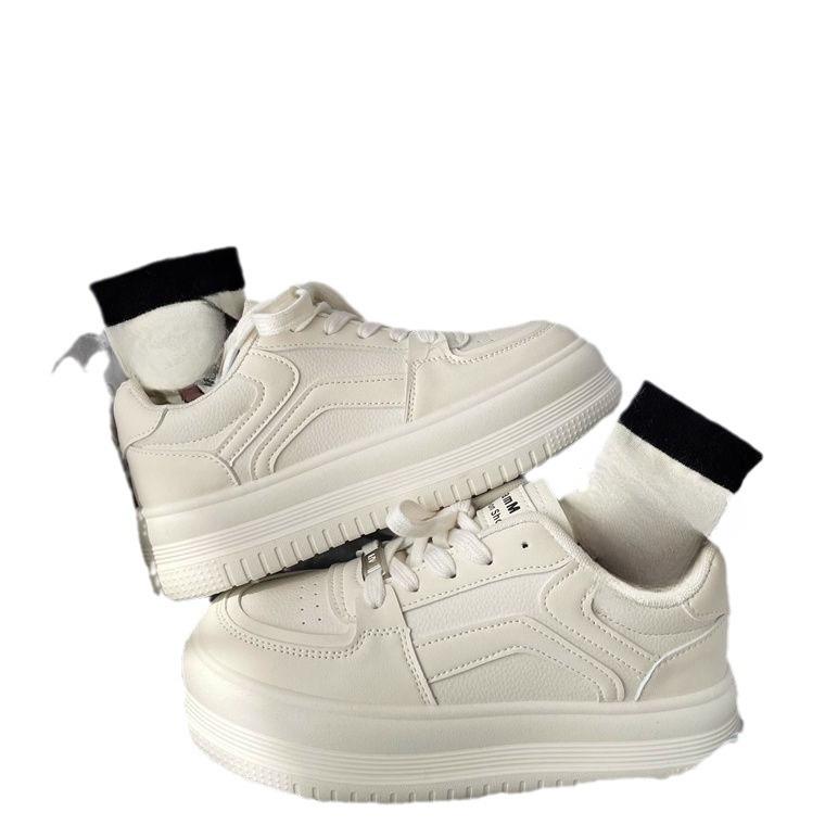 Полосатые белые туфли, детские осенние новинки, модные, на толстой подошве, универсальные, повседневные туфли для сёрфинга