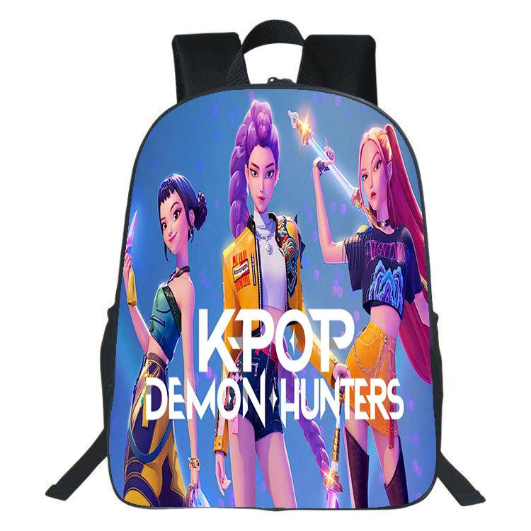 Demon Hunters Student & Kids 40CM Backpack - KPop Huntress Twin Shoulder Bag CLE