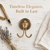 Wall Mounted Towel Hanger Hook Antique Gold Robe Hook  Bathroom Entryway Closet  Kitchen