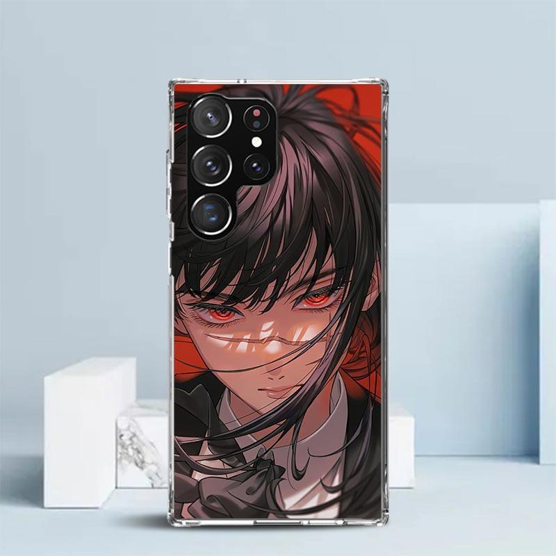 C-Chainsaw Mans Yoru War Devil Soft Cover for Samsung Galaxy S25 Edge S26 S24 S23 Ultra Phone Case S22 S21 Plus S20 FE Print Pat