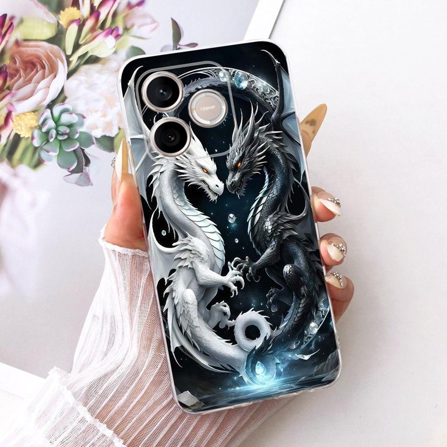 For Cover Honor 600 Lite 2026 Phone Case LNA-NX1 Cool Dragon Cartoon Soft Silicone Slim Back Coque For Honor 500 Smart 5G Bumper