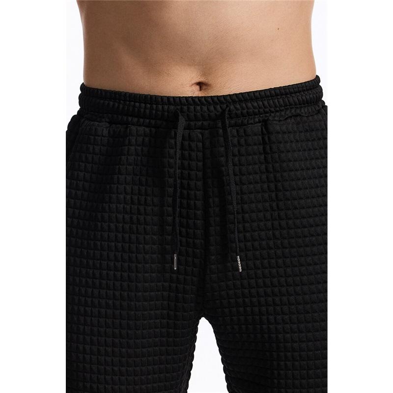 Grid Design Fabric Men's Casual Sports Pants Gym Sport Trousers For Men Jogger Sweatpants Running Workout Jogging Long Pants