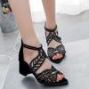 Women Summer Wedge Sandals Fashion Fish Mouth Pumps Sexy Hollow Out Shoes