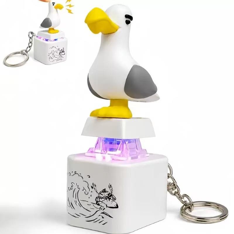 Милая чайка 3D Кастомная клавиша Скрипучий звук Забавный декор для офиса Игровой механической клавиатуры