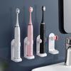 Adjustable Toothbrush Holder Electric Toothbrush Base Silicone Non-slip Wall Mount Brush Body Rack