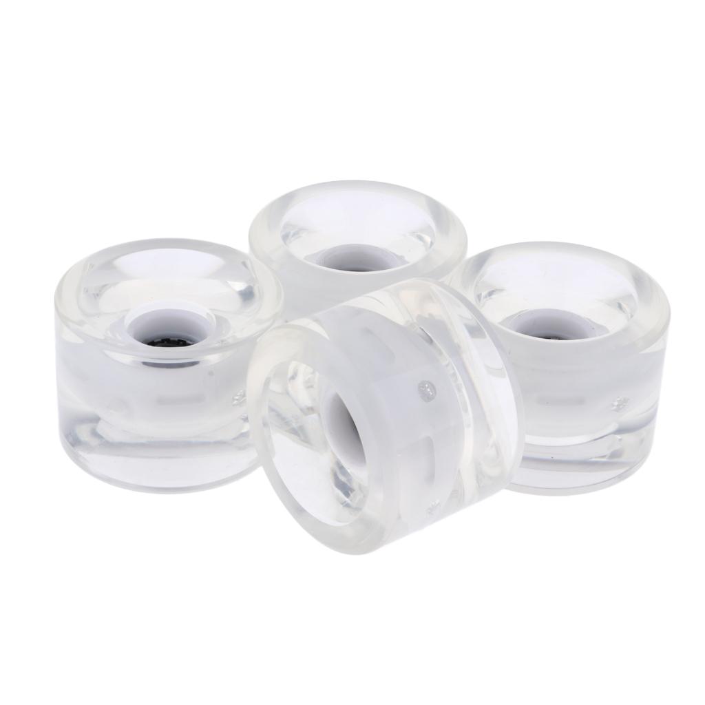 Longboard Wheel Replacement PU Light Up Cruiser Wheels 70mm Big Size for Downhill Mountain Riding and Street Sliding