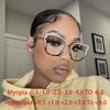 Fashion Cat Eyes Frame Clear Glasses Myopia Nerd Spectacles -0.5 -1.0 -2.0 To -6.0